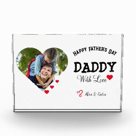 Happy Vatertag Herz Foto mit Liebe