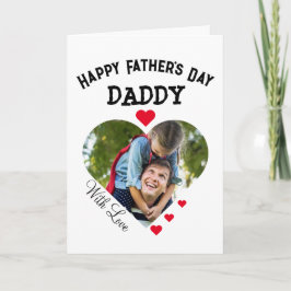 Happy Vatertag Herz Foto mit Liebe Karte