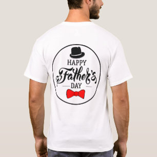 Happy Vatertag Hut und Krawatte T-Shirt