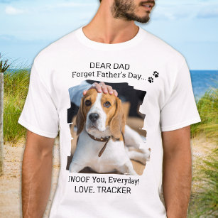 Happy Vatertag Ich Woof You Foto Hund Vater T-Shirt