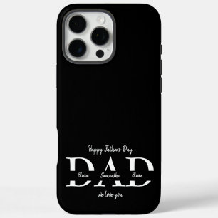 Happy Vatertag iPhone Case mit Kindernamen