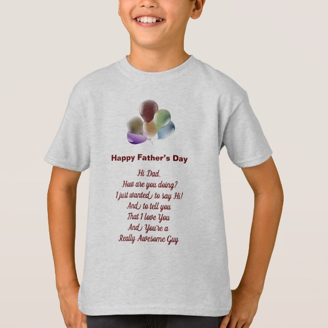 Happy Vatertag Kinder T Shirt (Vorderseite)