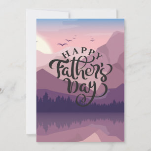 Happy Vatertag mit Bergen Plaque Geschenktasten Save The Date