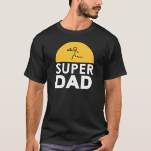 Happy Vatertag Modernes Design "SUPER VATER" T-Shirt