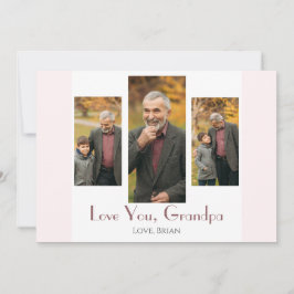 Happy Vatertag, Opa drei Foto Feiertagskarte