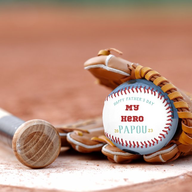 Happy Vatertag Papou Mein Held Baseball (A great personalized gift for your Popou on Father's Day!)