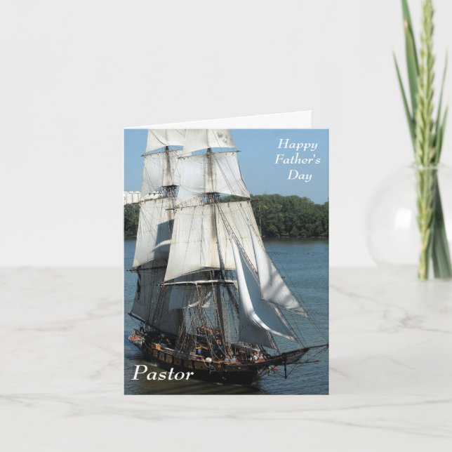 Happy Vatertag Pastor Feiertagskarte (Vorderseite)
