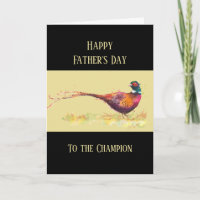 Happy Vatertag Pheasant Game Bird