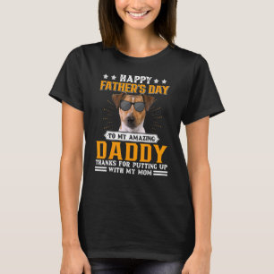 Happy Vatertag Rat Terrier Hund Vater für Männer T-Shirt