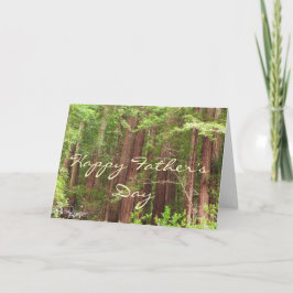 Happy Vatertag Redwood Trees Card Karte