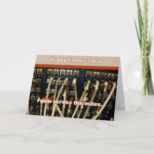 Happy Vatertag-Schalttafel über die Meilen hinweg Karte