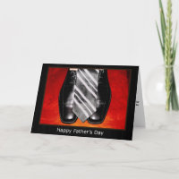 Happy Vatertag Schwarze Schuhe und Krawatte