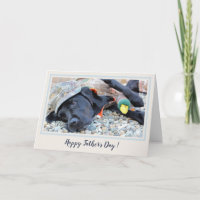Happy Vatertag Schwarzer Labrador Ente Jagdhund