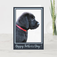 Happy Vatertag - Schwarzer Labrador Niedlicher Wel