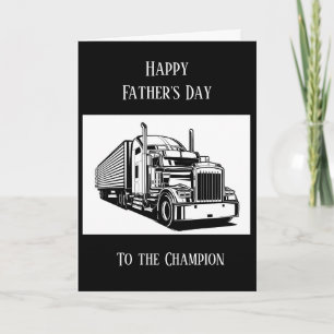 Happy Vatertag Semi-Truck-Fahrer Karte