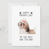 Happy Vatertag Shih Tzu Vater Custom Foto
