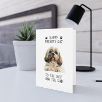 Happy Vatertag Shih Tzu Vater Foto