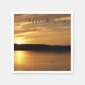 Happy Vatertag Sunset Cocktail Napkins Serviette