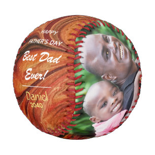 Happy Vatertag Super Vater Bester Vater je Rot Baseball