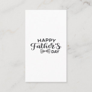 Happy Vatertag T - Shirt mit Elegant Bow Krawatte Visitenkarte