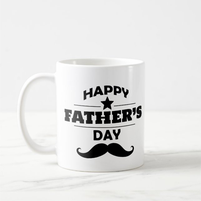 Happy Vatertag Tasse Geschenk für Vater (Links)