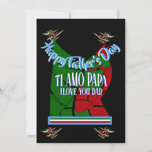 Happy Vatertag TI Amo Papa, ich Liebe Sie Vater