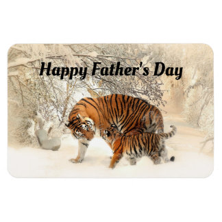 Happy Vatertag Tiger Magnet