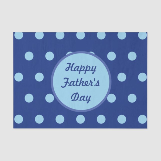 Happy Vatertag Tissue (Navy & Soft Blue) Seidenpapier (Vorderseite)