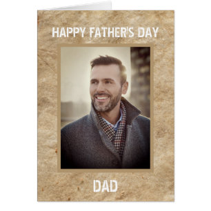 Happy Vatertag Vater Foto Custom Card