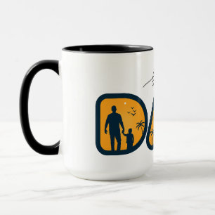 "Happy Vatertag Vater: Graphic Typografy Art" Tasse