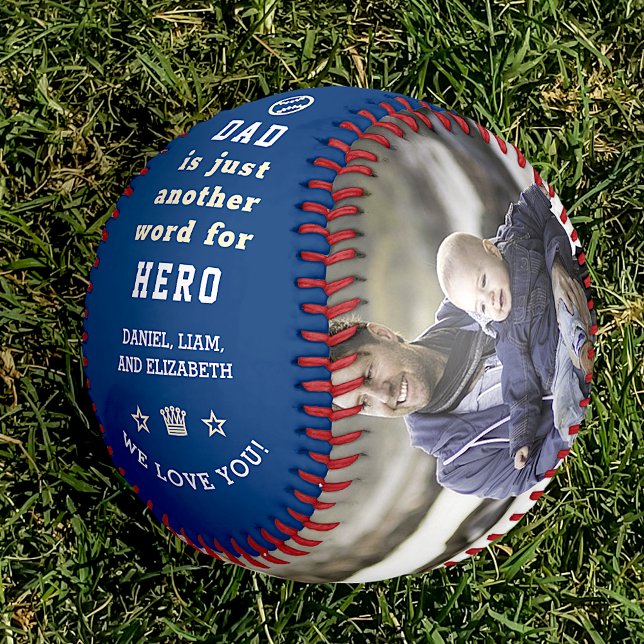 Happy Vatertag Vater Hero Collage Names Bl Baseball (Von Creator hochgeladen)