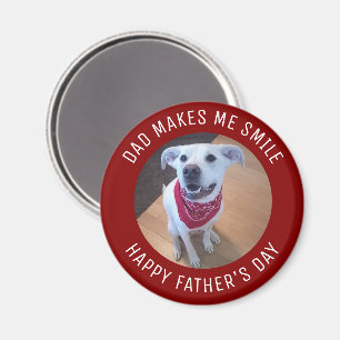 Happy Vatertag Vater macht mich lächeln Hund Foto Magnet