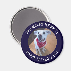 Happy Vatertag Vater macht mich lächeln Hund Foto Magnet