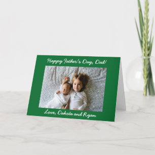 Happy Vatertag Vater Personalisierte Fotokarte Karte