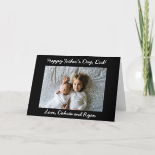 Happy Vatertag Vater Personalisierte Fotokarte Karte