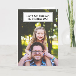 Happy Vatertag, Vater und Kinder Foto Karte