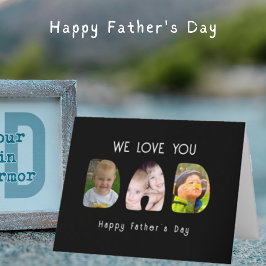 Happy Vatertag Vater-Wir Liebe U-Foto & Name Karte