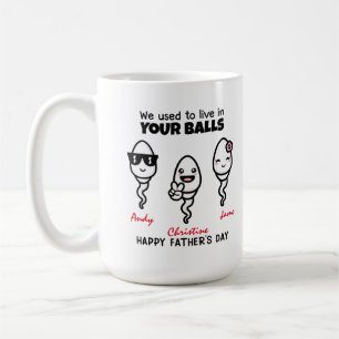 Happy Vatertag von deinen kleinen Hosen Kaffeetasse