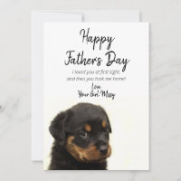 Happy Vatertag von der neuen Welpe