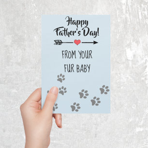 Happy Vatertag von Hunde Katze Pet Fur Baby Karte