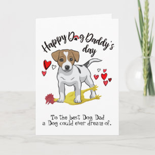 Happy Vatertag von Jack Russell Terrier Card Karte