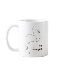 Happy Vatertag Wir Liebe Sie Baby Line Art Tasse