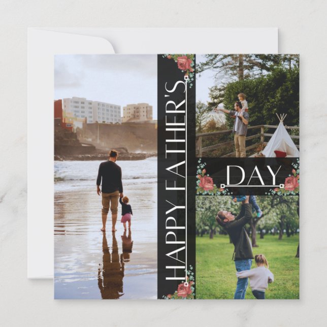 Happy Vatertag Wunschkarte Ankündigung (Vorderseite)