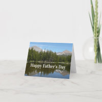 Happy Vatertag Yosemite Lake Reflection Card