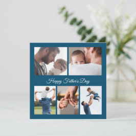 Happy Vathers Day 5 Foto Collage Einladung