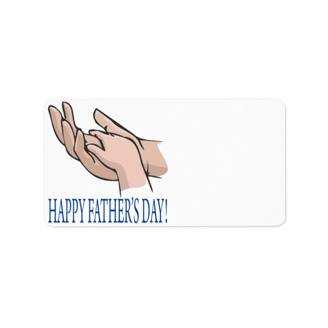 Happy Vathers Day Adressaufkleber (Vorne)