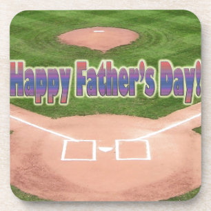 Happy Vathers Day Baseball Untersetzer