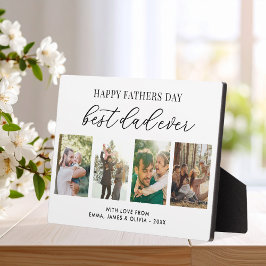 Happy Vathers Day Bester Vater je 4 FotoCollage Fotoplatte