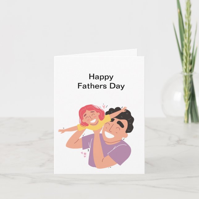 Happy Vathers Day Card Einladung (Vorderseite)