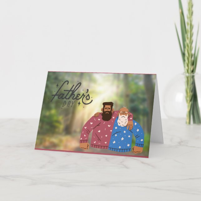 Happy Vathers Day Card Karte (Vorderseite)